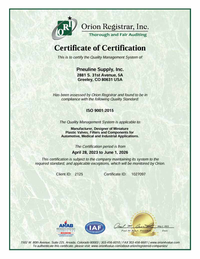 ISO Cert 9001
